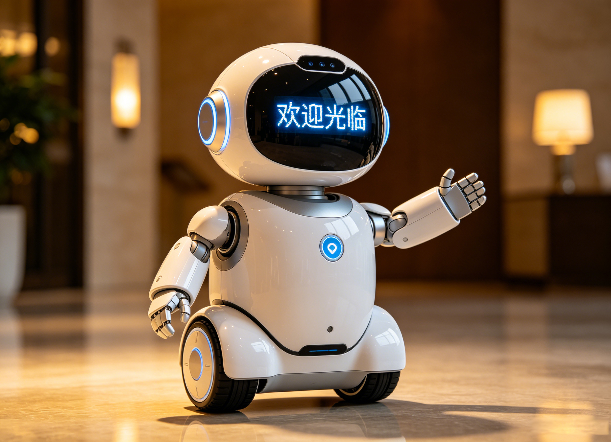 迷你轻便迎宾机器人